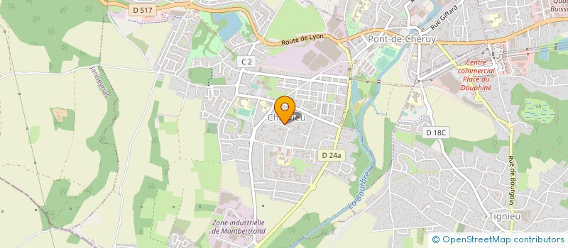 localisation de l'entreprise MADAME VERONIQUE LARDELLIER  CHARVIEU-CHAVAGNEUX