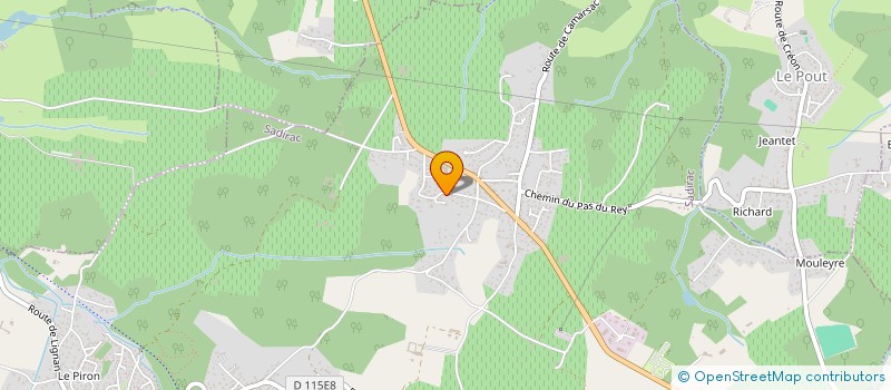 localisation de l'entreprise MADAME VERONIQUE LARTIGUE  SADIRAC