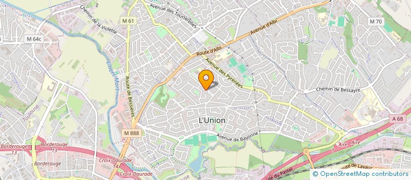 localisation de l'entreprise MADAME VERONIQUE LASSERRE à L'UNION