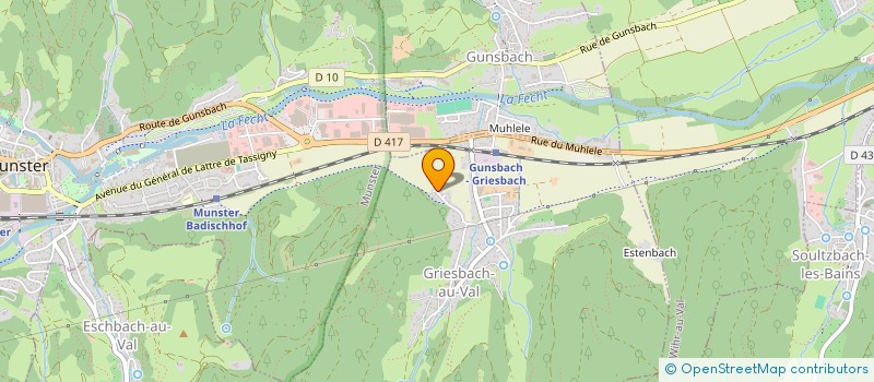 localisation de l'entreprise MADAME VERONIQUE LAU  GRIESBACH-AU-VAL