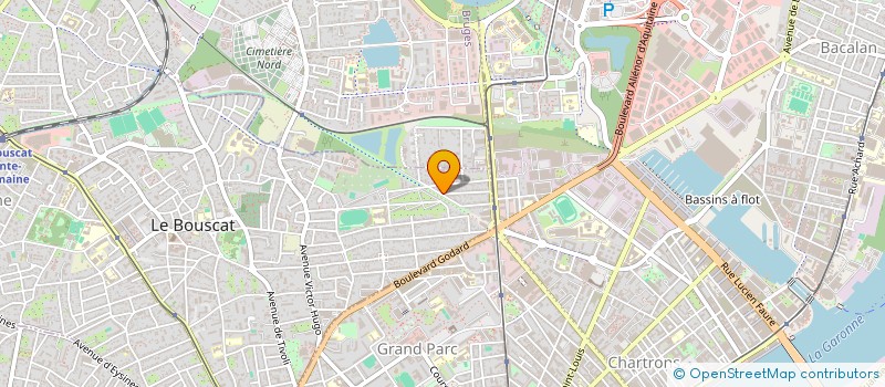 localisation de l'entreprise MADAME VERONIQUE LAUGA  LE BOUSCAT