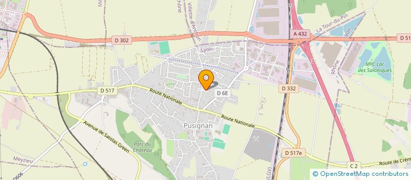 localisation de l'entreprise MADAME VERONIQUE LAUNAY  PUSIGNAN