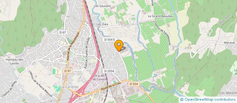 localisation de l'entreprise MADAME VERONIQUE LAURE  LA FARLEDE