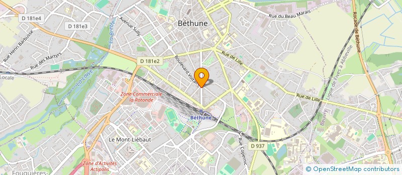 localisation de l'entreprise MADAME VERONIQUE LAURENCE ZAMBONELLI  BETHUNE