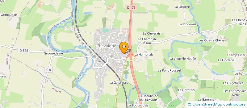 localisation de l'entreprise MADAME VERONIQUE LAURENGE à CHEVAIGNE