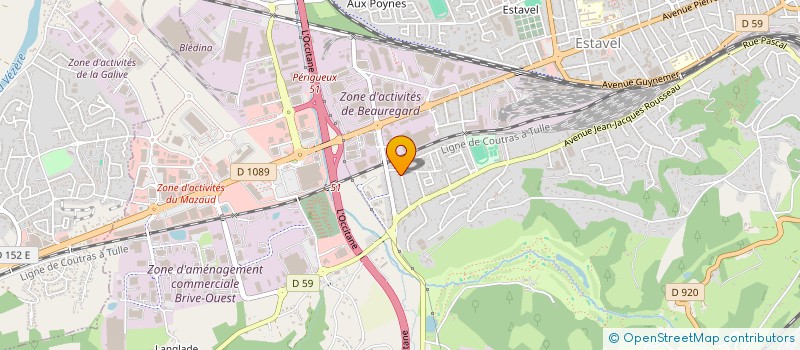 localisation de l'entreprise MADAME VERONIQUE LAURENT à BRIVE-LA-GAILLARDE