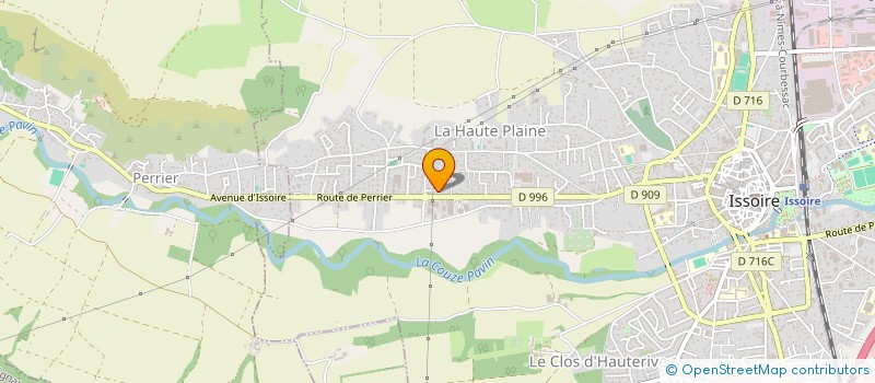 localisation de l'entreprise MADAME VERONIQUE LAURIER  ISSOIRE