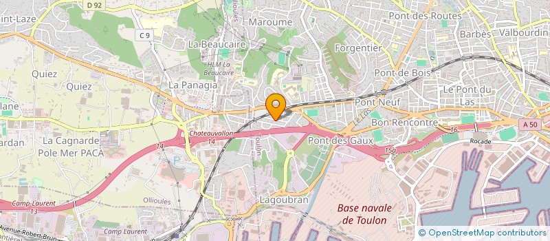 localisation de l'entreprise MADAME VERONIQUE LAUTIER à TOULON