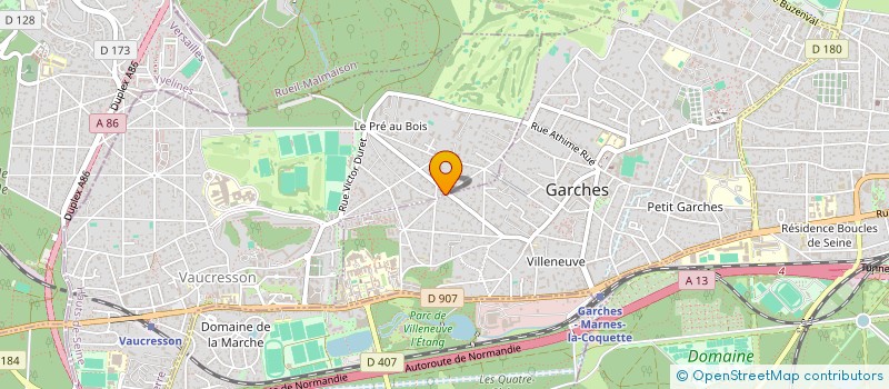 localisation de l'entreprise MADAME VERONIQUE LAVAINE à GARCHES