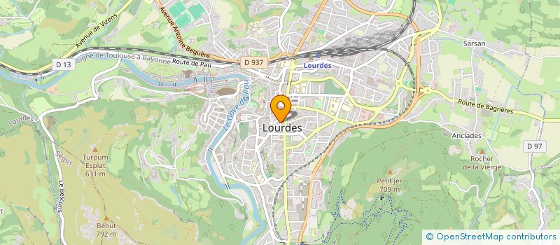 localisation de l'entreprise MADAME VERONIQUE LAVEDAN à LOURDES