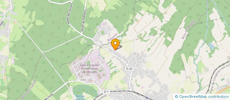 localisation de l'entreprise MADAME VERONIQUE LAVY  BONS-EN-CHABLAIS