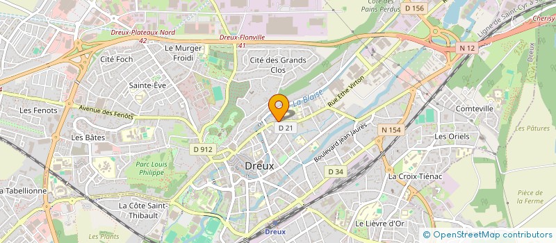 localisation de l'entreprise MADAME VERONIQUE LE BARON à DREUX