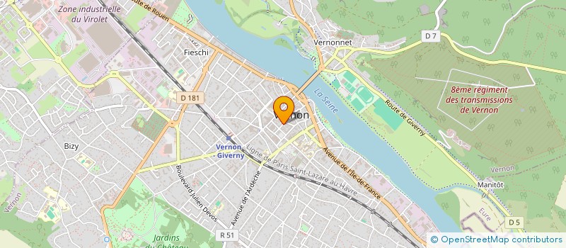 localisation de l'entreprise MADAME VERONIQUE LE BORGNE à VERNON