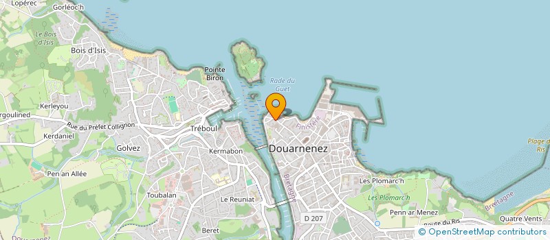 localisation de l'entreprise MADAME VERONIQUE LE BRUSQ à DOUARNENEZ