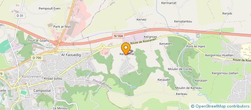 localisation de l'entreprise MADAME VERONIQUE LE CAM à KERGRIST-MOELOU