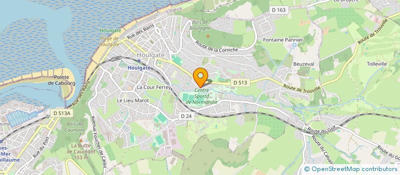 localisation de l'entreprise MADAME VERONIQUE LE FRANC  HOULGATE