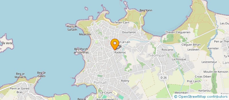 localisation de l'entreprise MADAME VERONIQUE LE GALL  PLOUDALMEZEAU