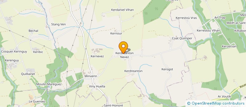 localisation de l'entreprise MADAME VERONIQUE LE GOFF  PLOGASTEL-SAINT-GERMAIN