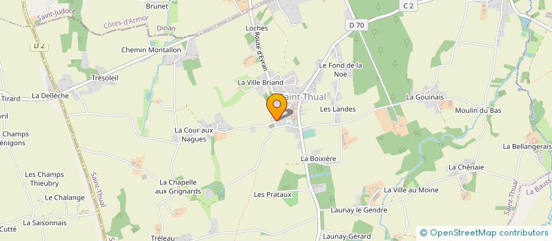 localisation de l'entreprise MADAME VERONIQUE LE GUINER à RENNES