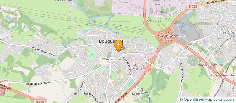 localisation de l'entreprise MADAME VERONIQUE LE MEYEC  BOUGUENAIS