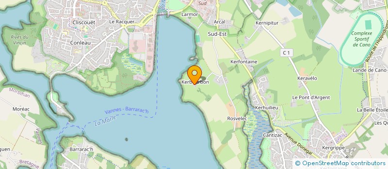 localisation de l'entreprise MADAME VERONIQUE LE MOULLEC à VANNES