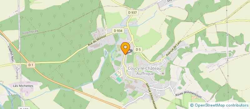 localisation de l'entreprise MADAME VERONIQUE LE PETIT  COUCY-LE-CHATEAU-AUFFRIQUE