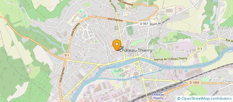 localisation de l'entreprise MADAME VERONIQUE LE RAT à CHATEAU-THIERRY