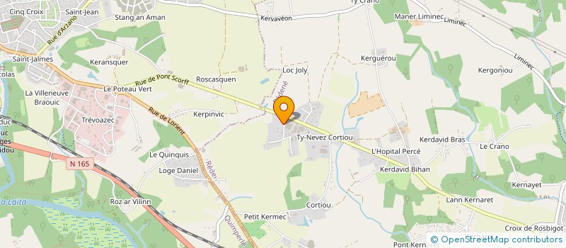 localisation de l'entreprise MADAME VERONIQUE LE ROUX  REDENE