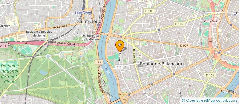 localisation de l'entreprise MADAME VERONIQUE LE TENNIER à BOULOGNE-BILLANCOURT
