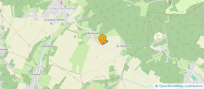 localisation de l'entreprise MADAME VERONIQUE LE TRIBOT  VILLERS-EN-ARTHIES