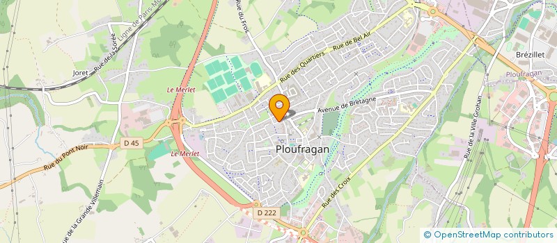 localisation de l'entreprise MADAME VERONIQUE LE TROADEC  PLOUEZEC