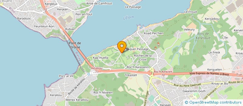 localisation de l'entreprise MADAME VERONIQUE LE VESSEL  PLOUGASTEL-DAOULAS