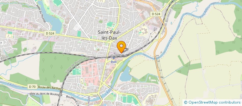 localisation de l'entreprise MADAME VERONIQUE LEBERT à SAINT-PAUL-LES-DAX