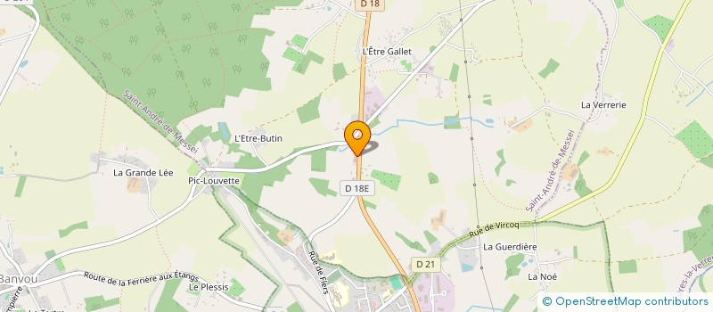 localisation de l'entreprise MADAME VERONIQUE LEBLANC à SAINT-ANDRE-DE-MESSEI