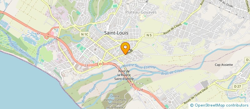 localisation de l'entreprise MADAME VERONIQUE LEBON à SAINT-LOUIS