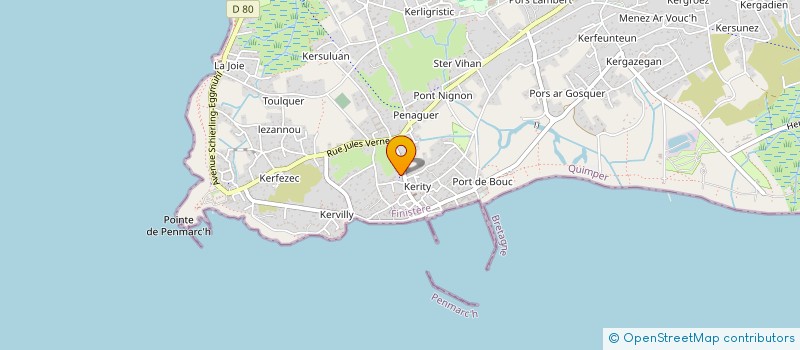 localisation de l'entreprise MADAME VERONIQUE LEBON  PENMARCH