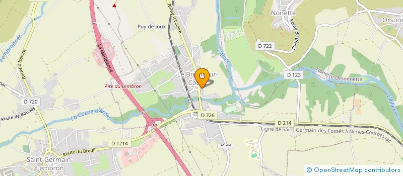 localisation de l'entreprise MADAME VERONIQUE LEBORGNE  LE BREUIL-SUR-COUZE