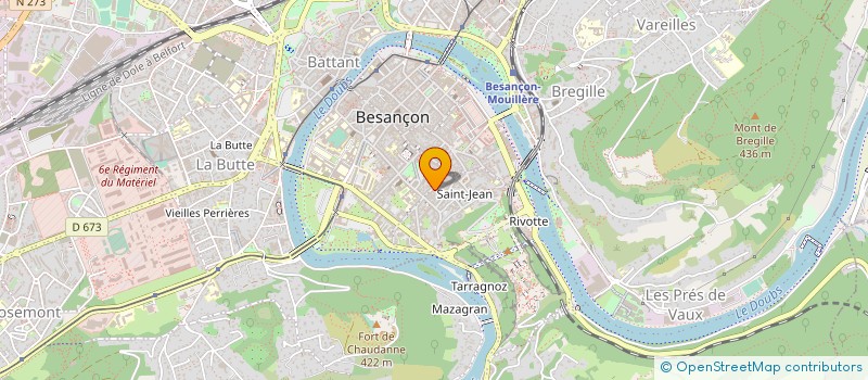 localisation de l'entreprise MADAME VERONIQUE LEBRUN à BESANCON