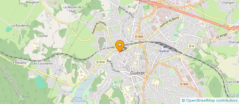 localisation de l'entreprise MADAME VERONIQUE LEBRUN à GUERET