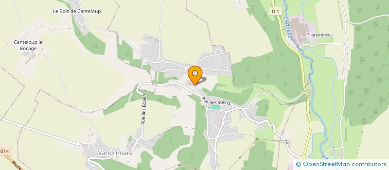 localisation de l'entreprise MADAME VERONIQUE LECLERC  VANDRIMARE