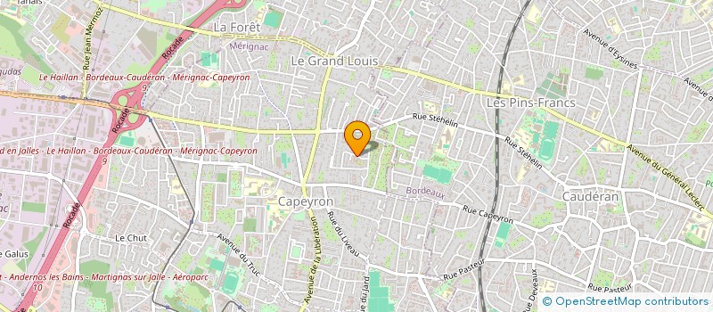 localisation de l'entreprise MADAME VERONIQUE LECULIER  MERIGNAC