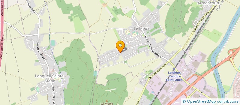 localisation de l'entreprise MADAME VERONIQUE LEDENT  LE MEUX