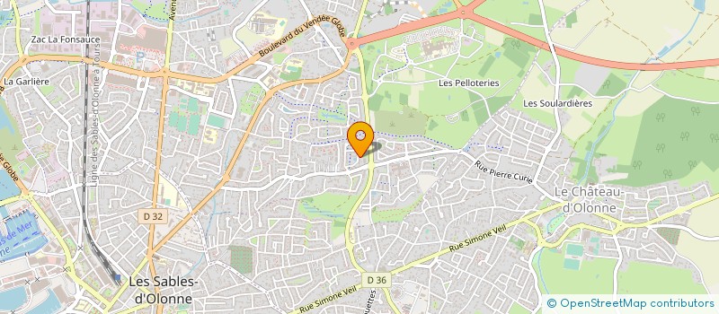 localisation de l'entreprise MADAME VERONIQUE LEDUC à LES SABLES D'OLONNE