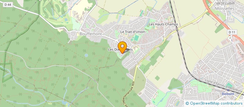 localisation de l'entreprise MADAME VERONIQUE LEFEBVRE  BOUFFEMONT