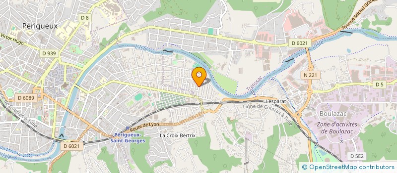 localisation de l'entreprise MADAME VERONIQUE LEFEVRE  BOULAZAC ISLE MANOIRE