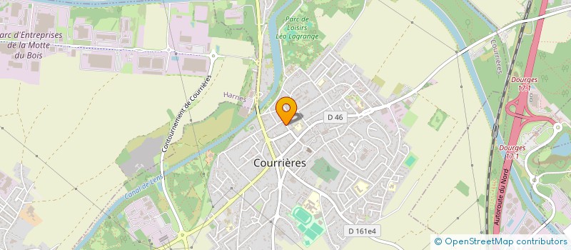 localisation de l'entreprise MADAME VERONIQUE LEFORT à COURRIERES