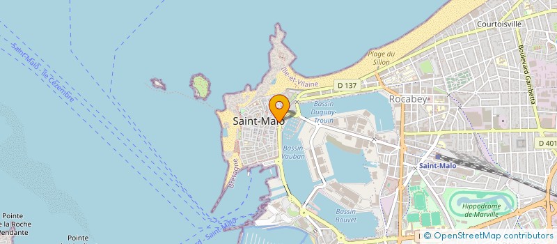 localisation de l'entreprise MADAME VERONIQUE LEFRANT à SAINT-MALO