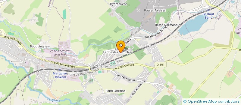 localisation de l'entreprise MADAME VERONIQUE LEGRIS  RINXENT