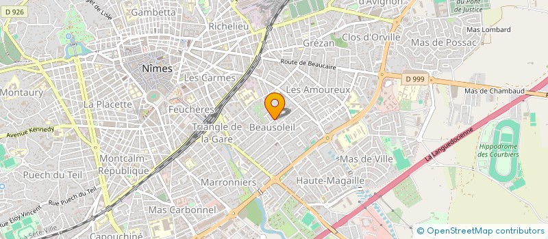 localisation de l'entreprise MADAME VERONIQUE LELIEVRE  NIMES