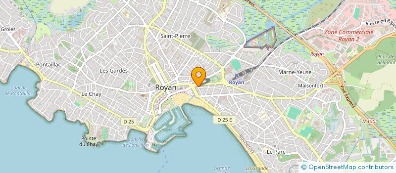 localisation de l'entreprise MADAME VERONIQUE LELOUVEL  ROYAN